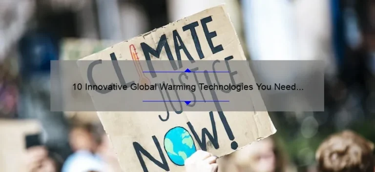 10 Innovative Global Warming Technologies You Need to Know [Solving the Climate Crisis]