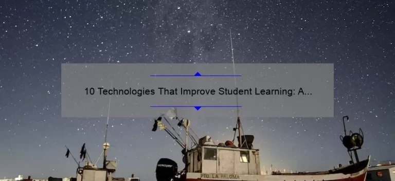 10 Technologies That Improve Student Learning: A Personal Story and Practical Solutions [Keyword]