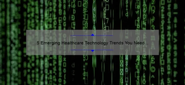 5 Emerging Healthcare Technology Trends You Need to Know [And How They’re Revolutionizing Patient Care]
