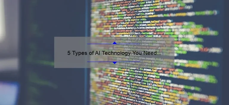 5 Types of AI Technology You Need to Know [And How They Can Solve Your Problems]