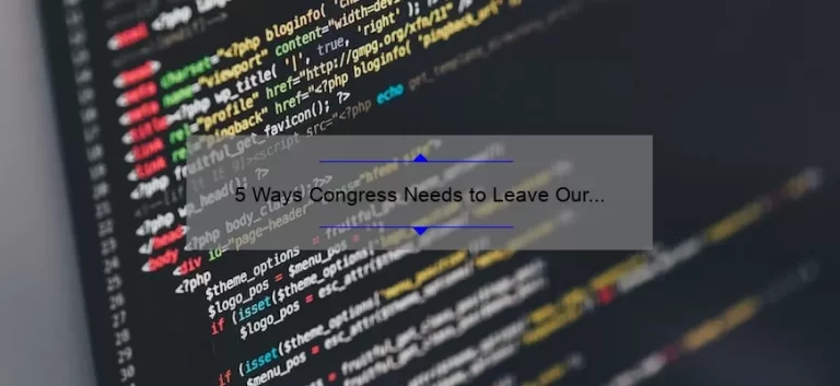 5 Ways Congress Needs to Leave Our Technology Alone: A Personal Story and Practical Solutions [Keyword: Technology Regulation]