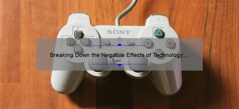 Breaking Down the Negative Effects of Technology: A Personal Story and Data-Driven Solutions [For Those Struggling with Tech Overload]