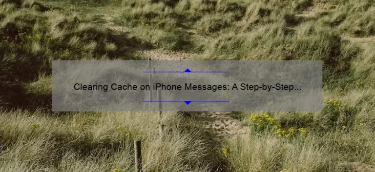 Clearing Cache on iPhone Messages: A Step-by-Step Guide [with Stats and Tips]
