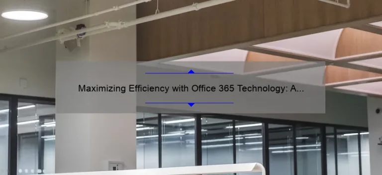 Maximizing Efficiency with Office 365 Technology: A Success Story [Infographic]