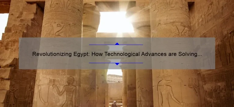 Revolutionizing Egypt: How Technological Advances are Solving Problems [Infographic]