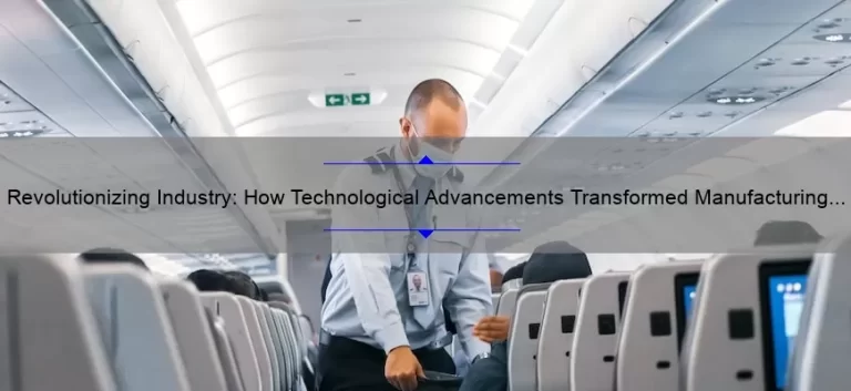 Revolutionizing Industry: How Technological Advancements Transformed Manufacturing [A Fascinating Story with Data-Backed Solutions]