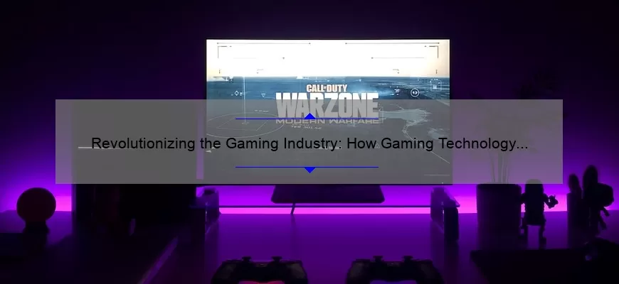 Revolutionizing the Gaming Industry: How Gaming Technology Companies Are Changing the Game [Infographic]