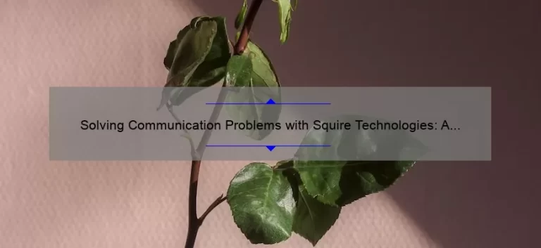 Solving Communication Problems with Squire Technologies: A Real-Life Success Story [Infographic]