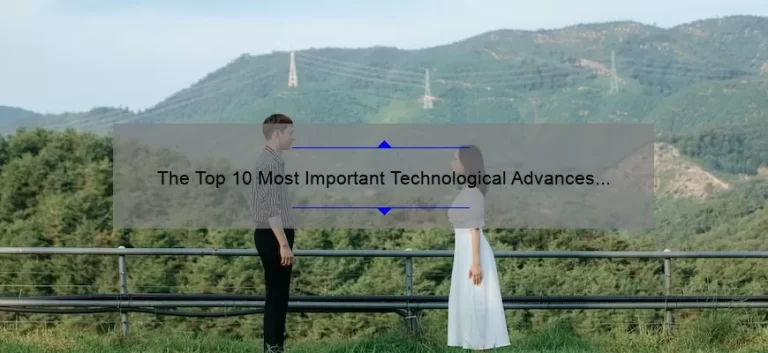 The Top 10 Most Important Technological Advances in Human History: A Fascinating Journey Through Time [Solving the Mystery of Our Modern World]