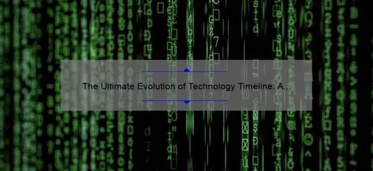The Ultimate Evolution of Technology Timeline: A Fascinating Story of Progress [Infographic Included]