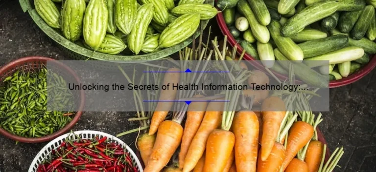 Unlocking the Secrets of Health Information Technology: A Professional’s Story [10 Must-Know Tips]