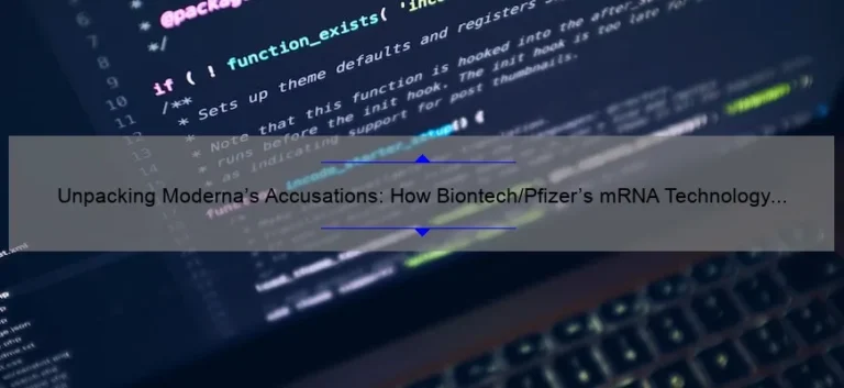 Unpacking Moderna’s Accusations: How Biontech/Pfizer’s mRNA Technology Compares [Expert Analysis and Stats]