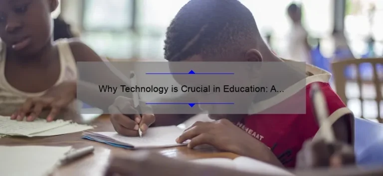 Why Technology is Crucial in Education: A Compelling Story, Practical Tips, and Eye-Opening Stats [For Educators and Parents]