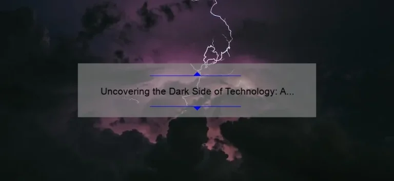 Uncovering the Dark Side of Technology: A Personal Story and 5 Stats to Help You Combat Its Negative Effects [Tech is Negative]