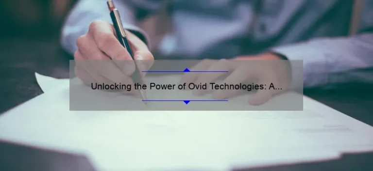 Unlocking the Power of Ovid Technologies: A Personal Journey to Improved Research [5 Tips for Success]